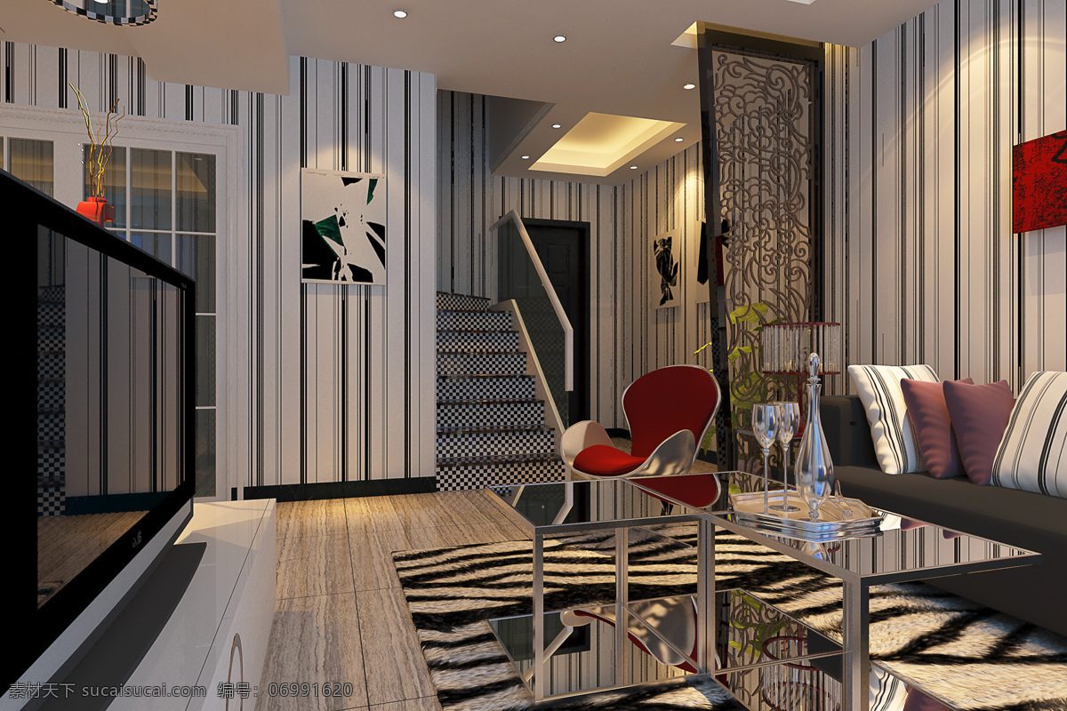 现代 客厅 电视 雕花 环境设计 墙纸 沙发 室内设计 设计素材 模板下载 现代客厅 家居装饰素材