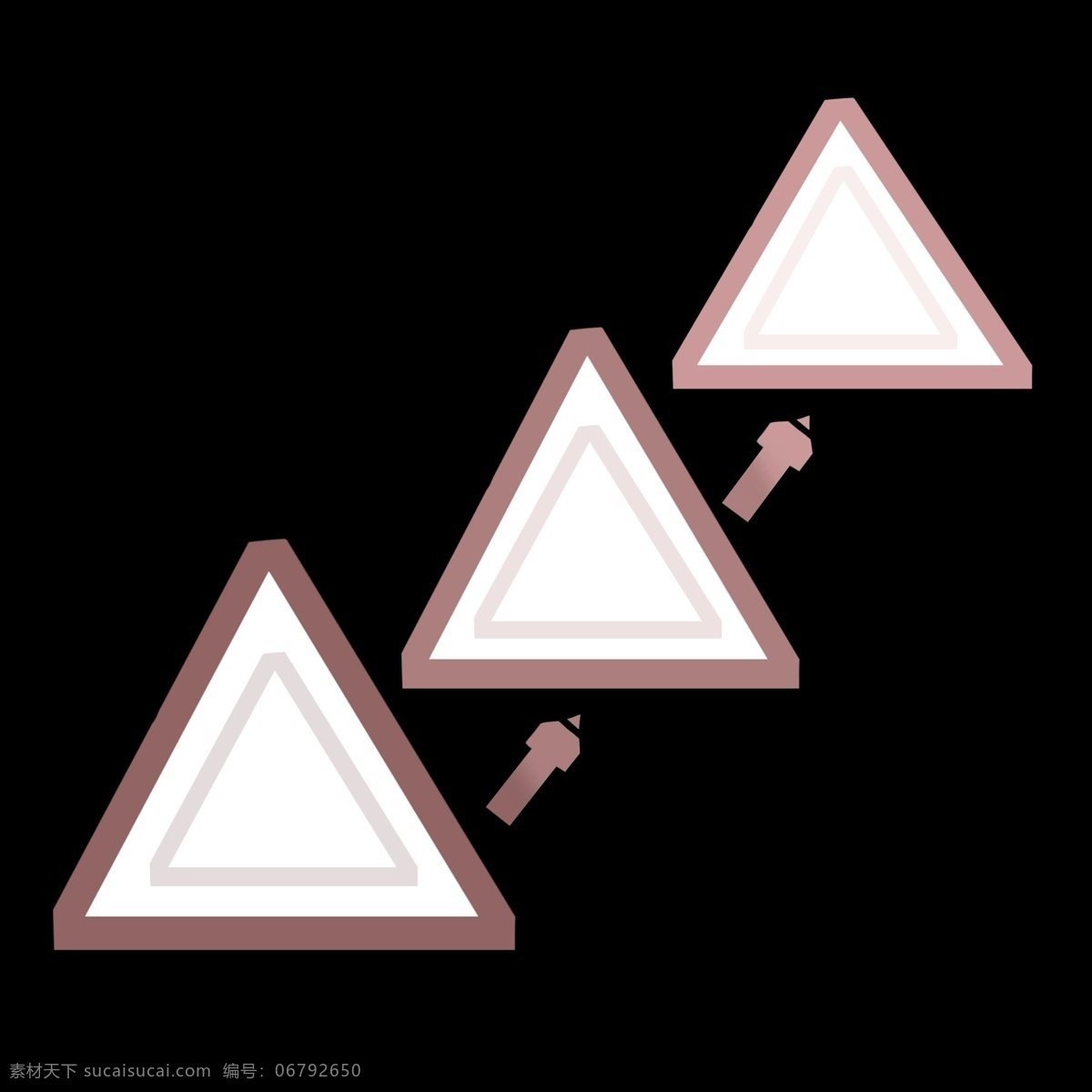 三角形 目录 插画 三角的目录 ppt美丽 ppt插画 分类目录 简介目录 介绍目录 褐色的三角