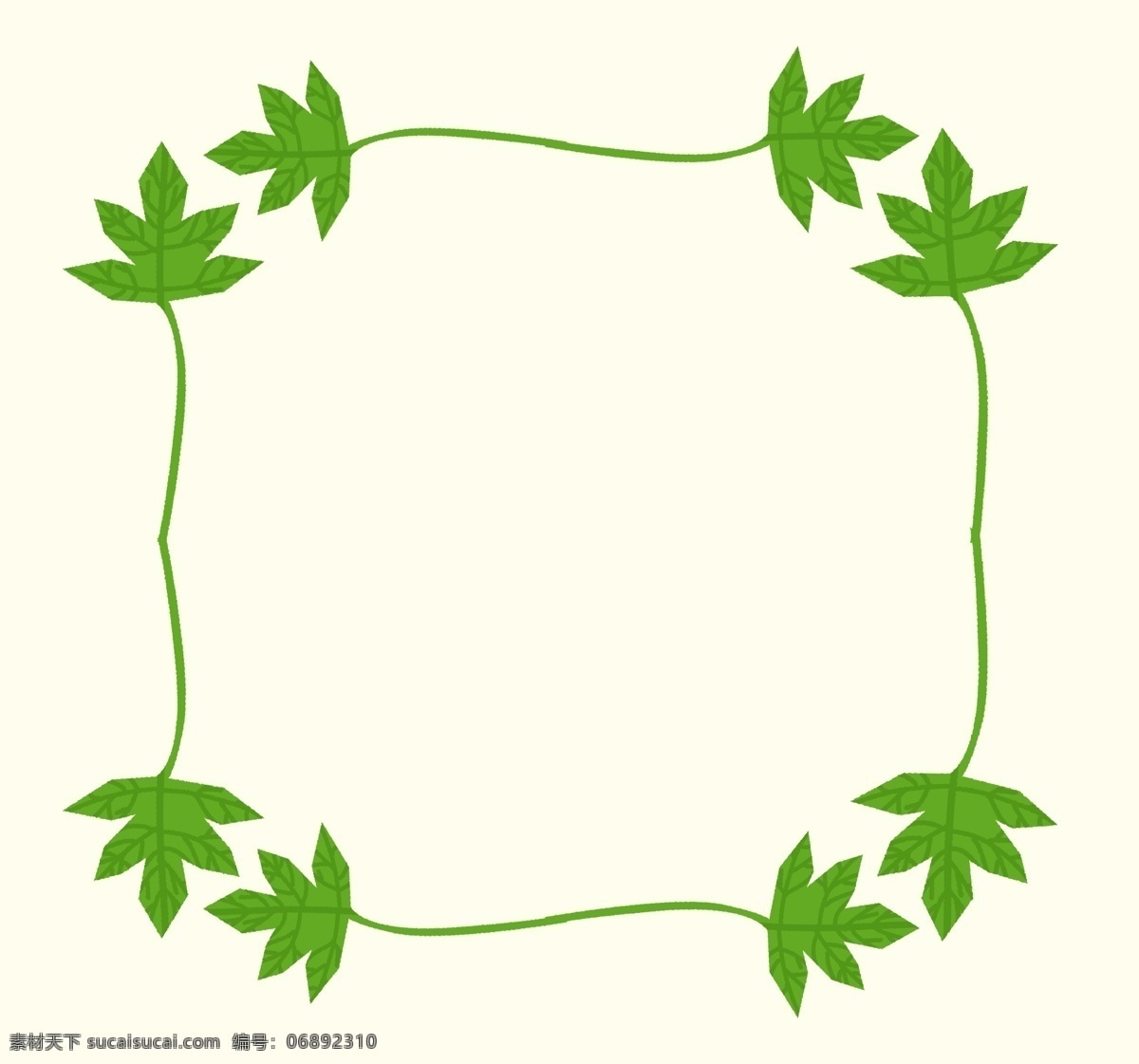 端午节 艾 草绿色 叶子 植物 装饰 边框 艾草 绿色 框
