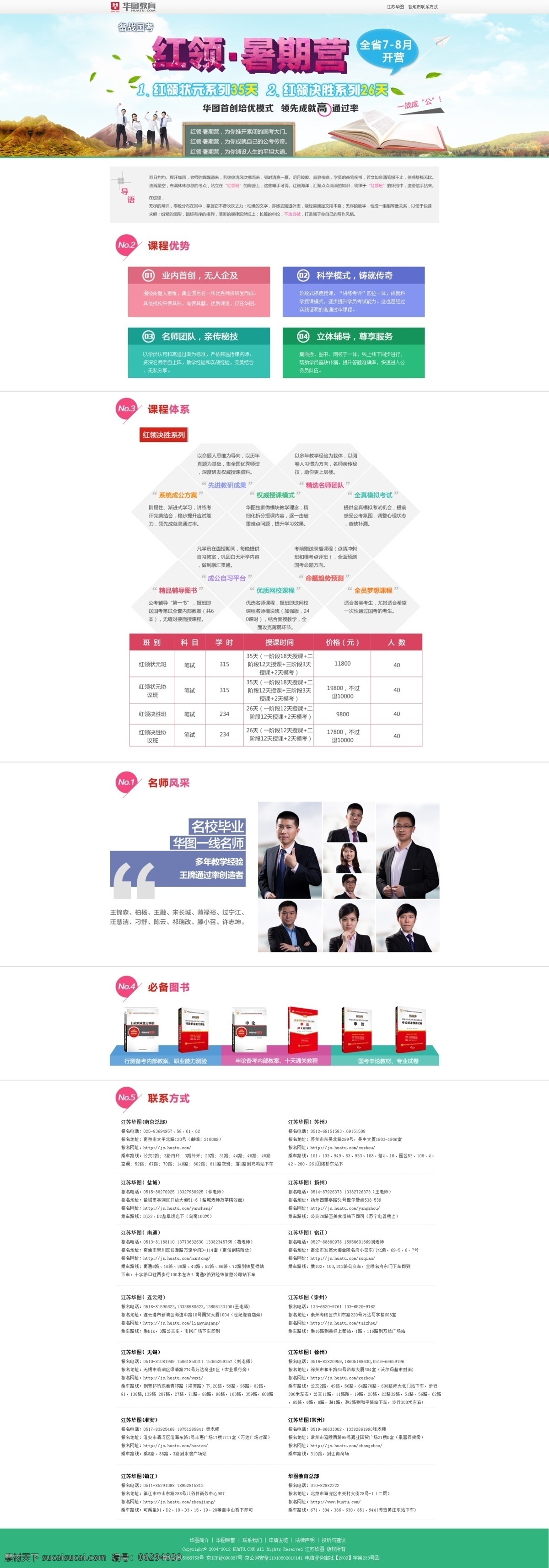 红 领 暑期 营 2015 江苏 名师 图书 优势 国考 红领 华图 高通过率 原创设计 原创网页设计