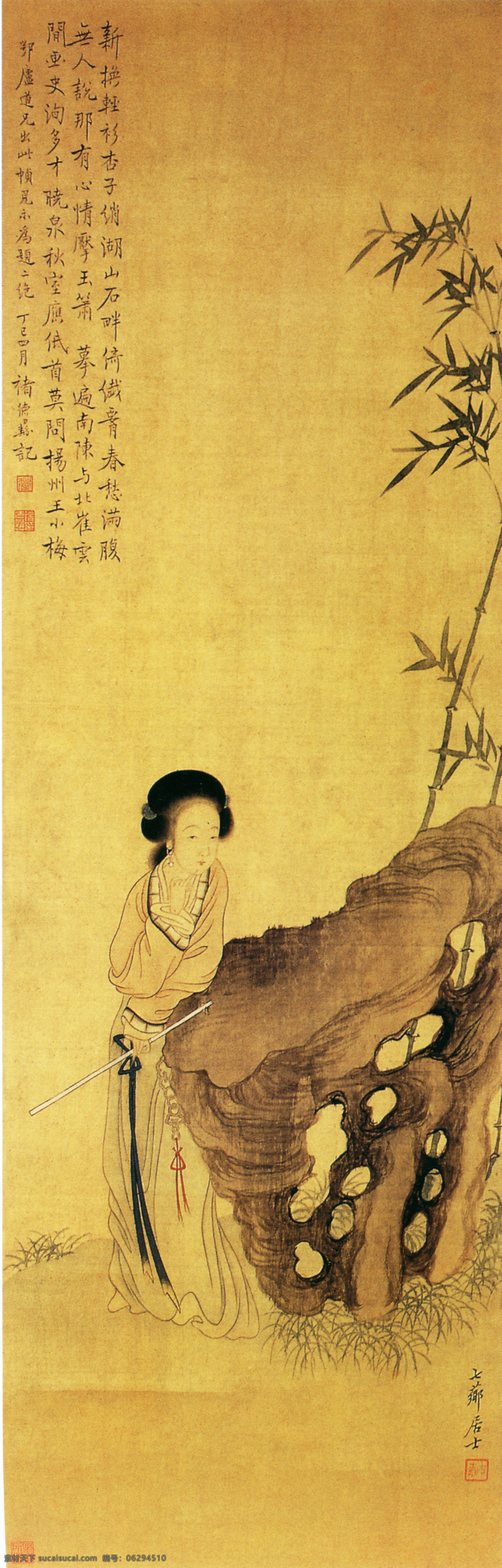 小桥流水 人家 壁画 古代人物 人物 人物画像 小桥流水人家 中国风 中国文化 中华艺术绘画 民间人物 文化艺术