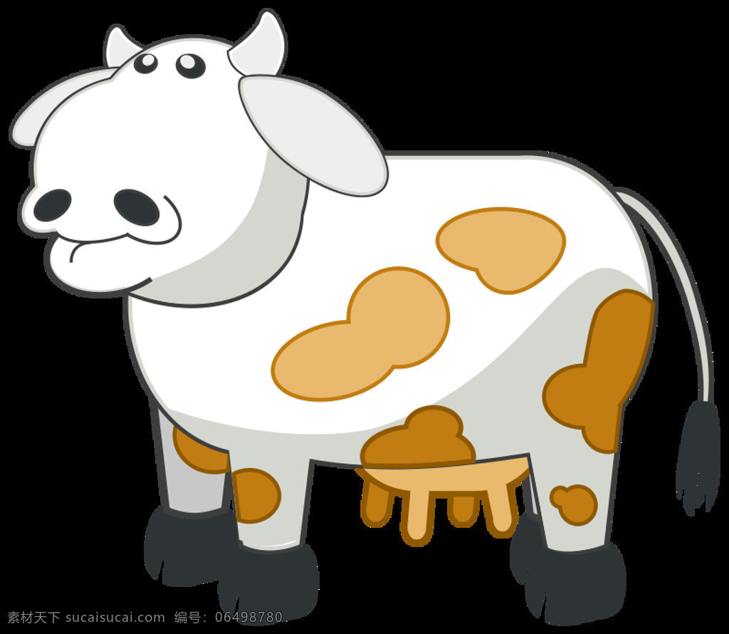 色 牛 哺乳动物 动物 公牛 卡通 牛奶 农场 乳制品 混音 插画集