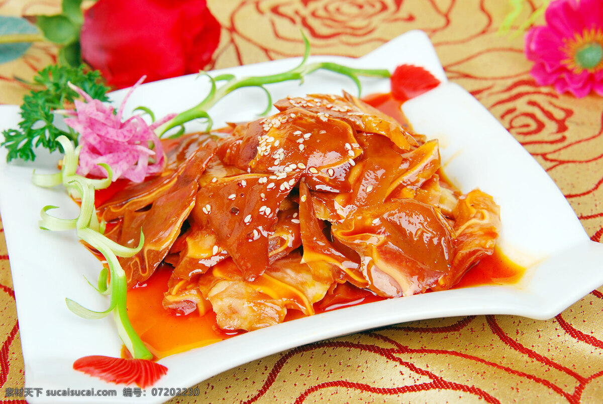 红油耳片 凉菜 红油 耳片 传统美食 餐饮美食