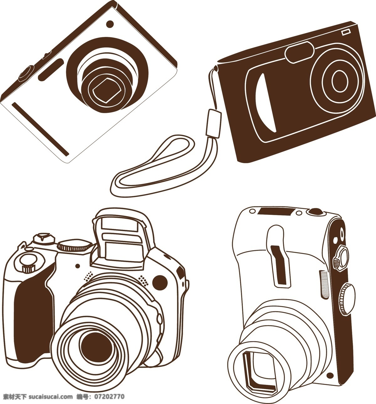 数码 照相机 生活百科 矢量 模板下载 数码照相机 矢量图 现代科技