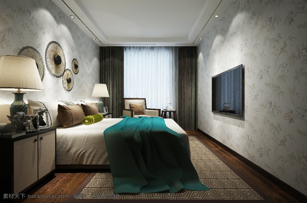创意 现代 复古 工业 风 壁纸 卧室 3d 效果图 工业风 家装