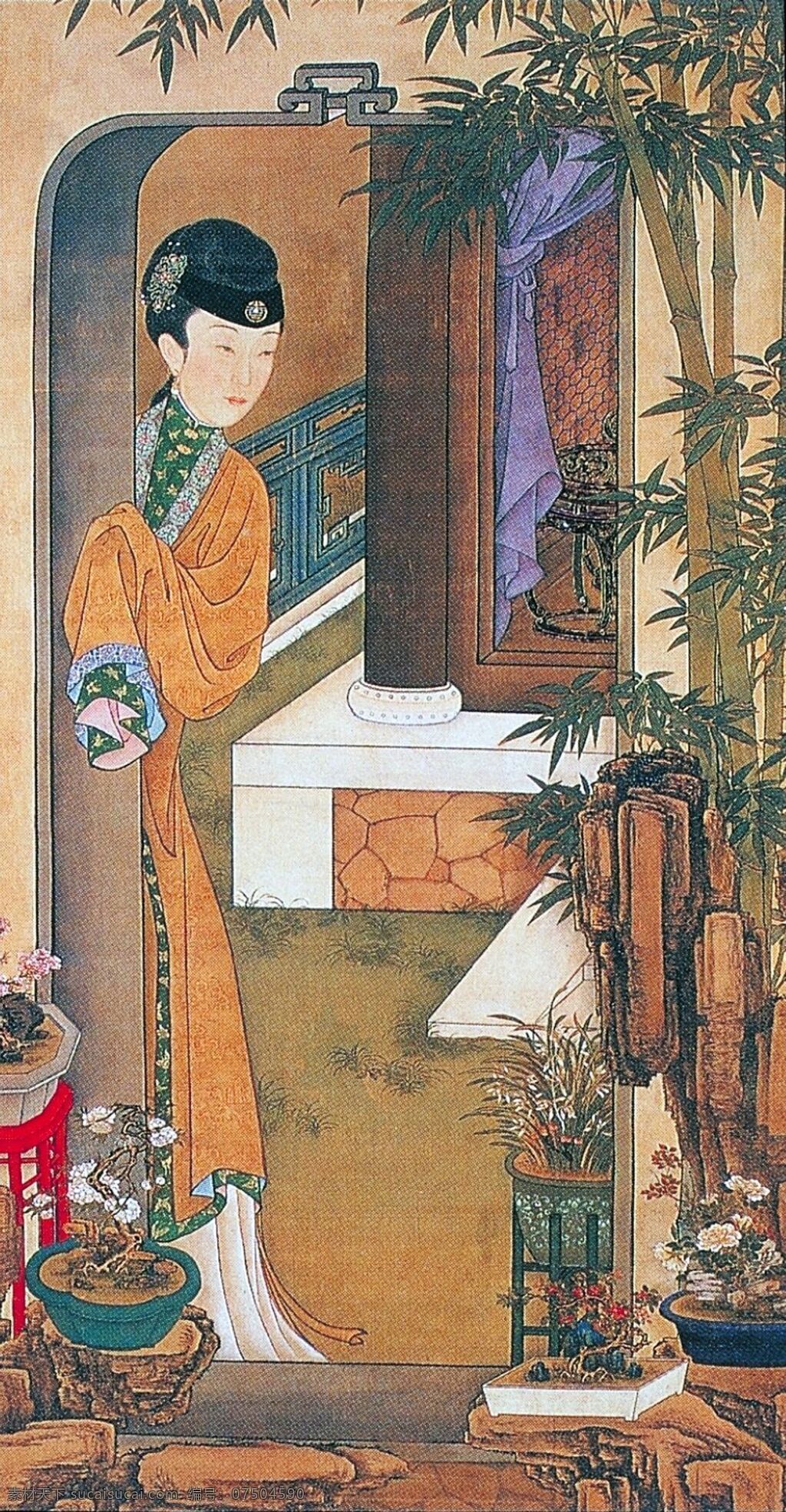 雍 亲王 十 二 美人 图 绘画书法 文化艺术