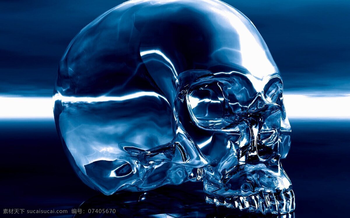骷髅 水晶骷髅 人头骨 人体骨骼 头骨 科学研究 现代科技
