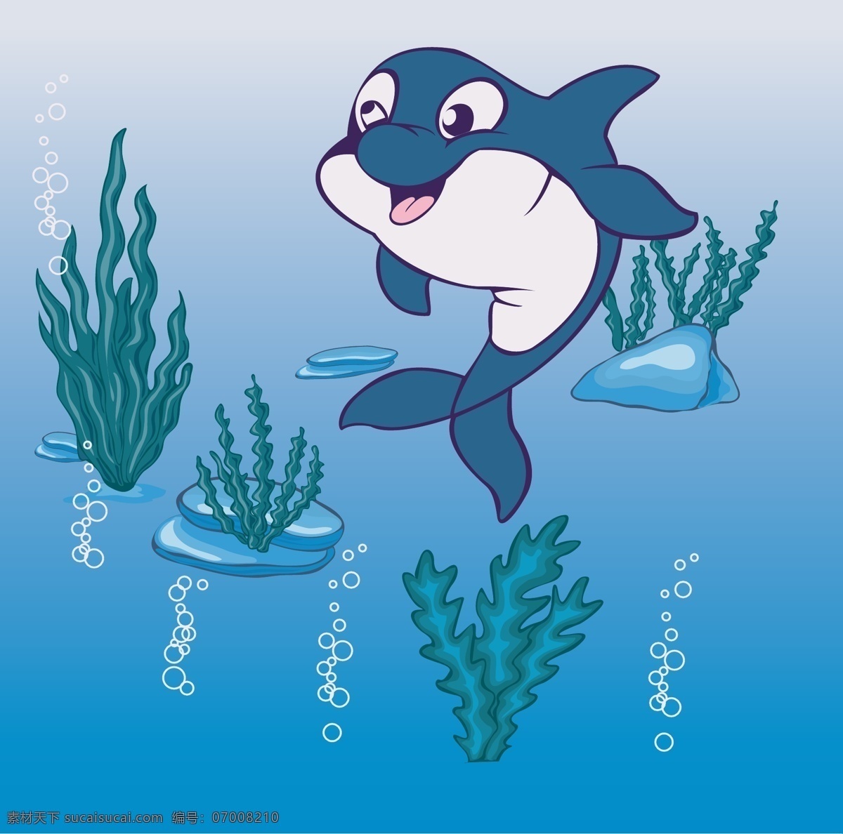 印花 矢量图 动物 服装图案 海水 海豚 珊瑚 印花矢量图 面料图库 服装设计 图案花型