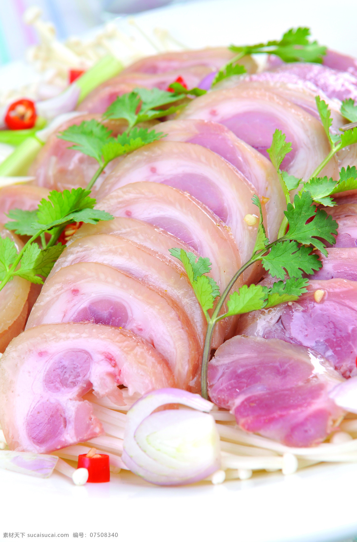 金针菇 蒸 德国 咸 猪 肘 菜肴 菜品 美食 炒菜 小炒 猪肉 洋葱 香菜 辣椒 300 食全食美 餐饮美食