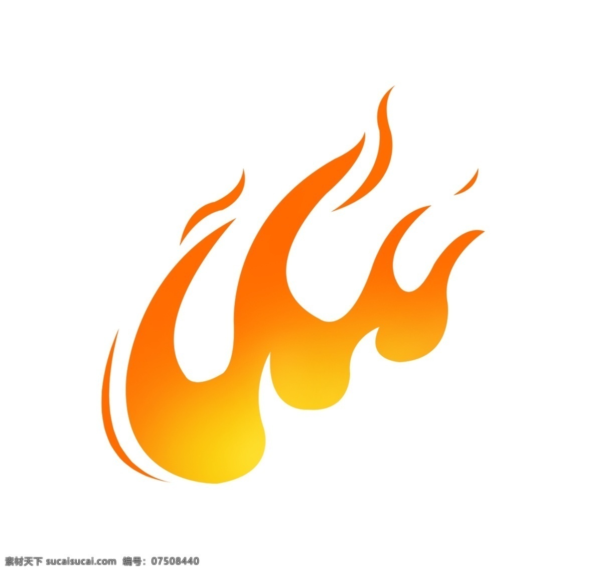 红色 燃烧 火焰 消防 火苗 简洁 扁平 喷溅 火热 热度 正在 卡通手绘 黄色