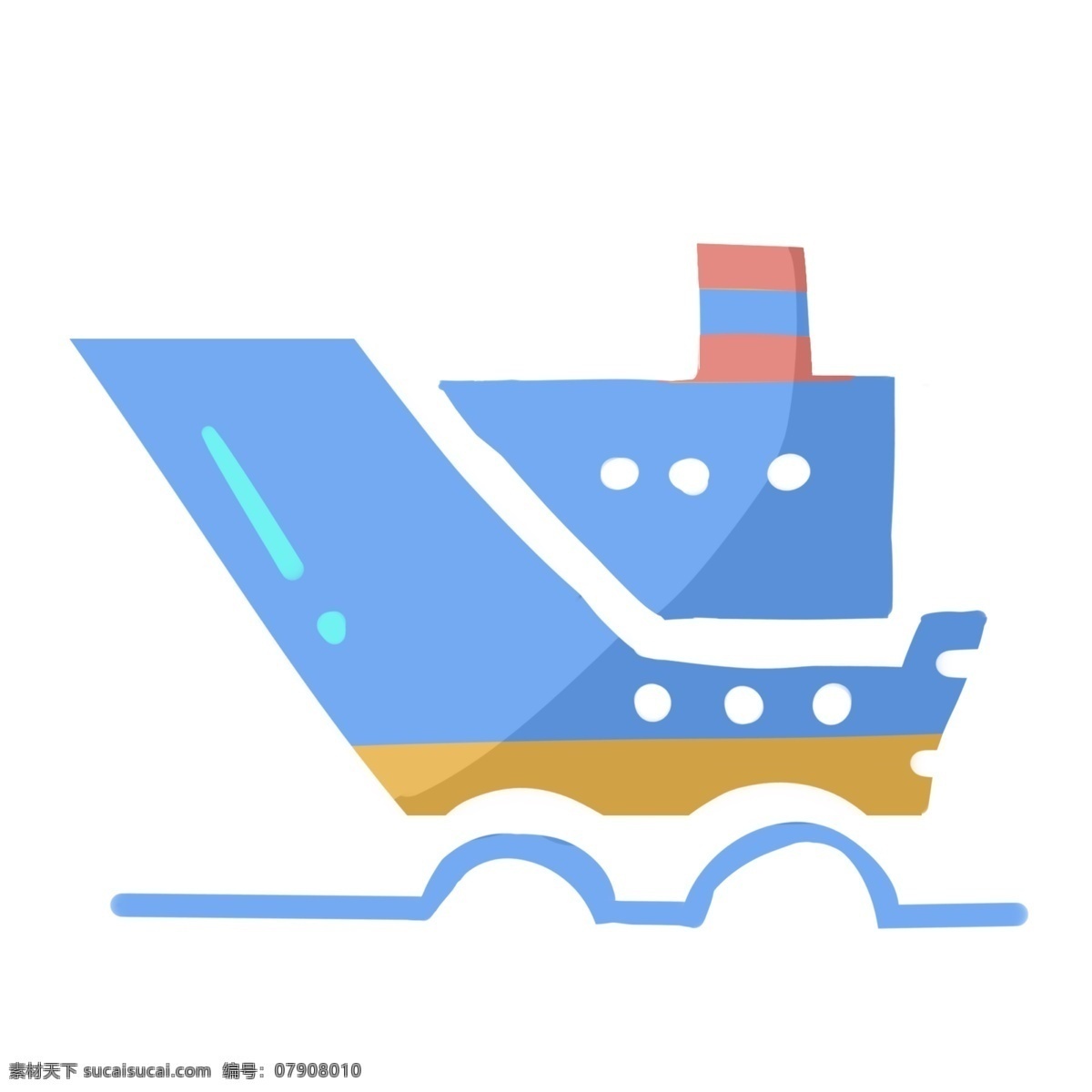蓝色海上轮船 游轮 轮船 海上