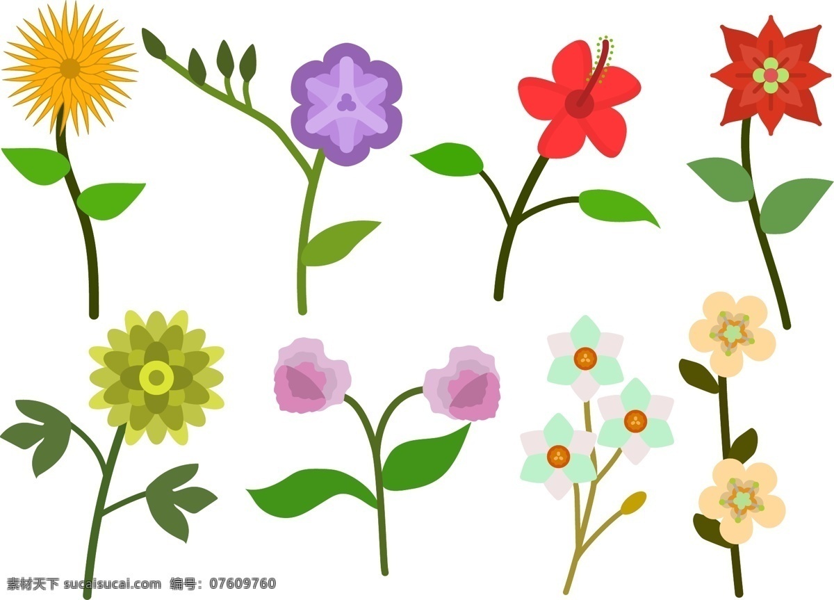 手绘 矢量 花卉 花朵 矢量素材 手绘插画 手绘花朵 手绘花卉 手绘植物
