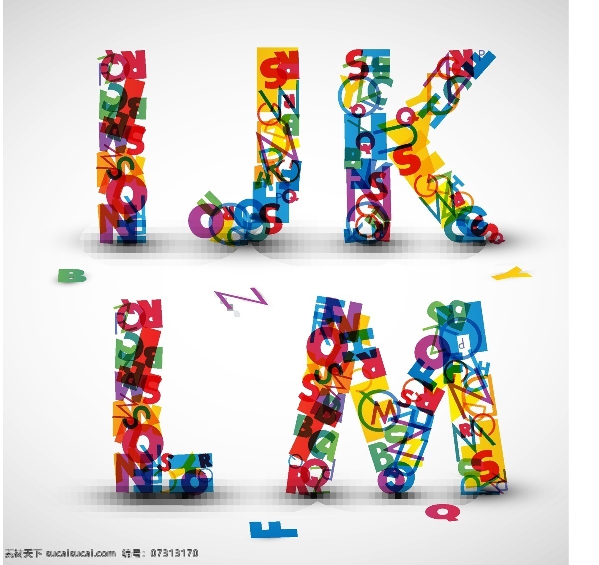 创意 组合 字母