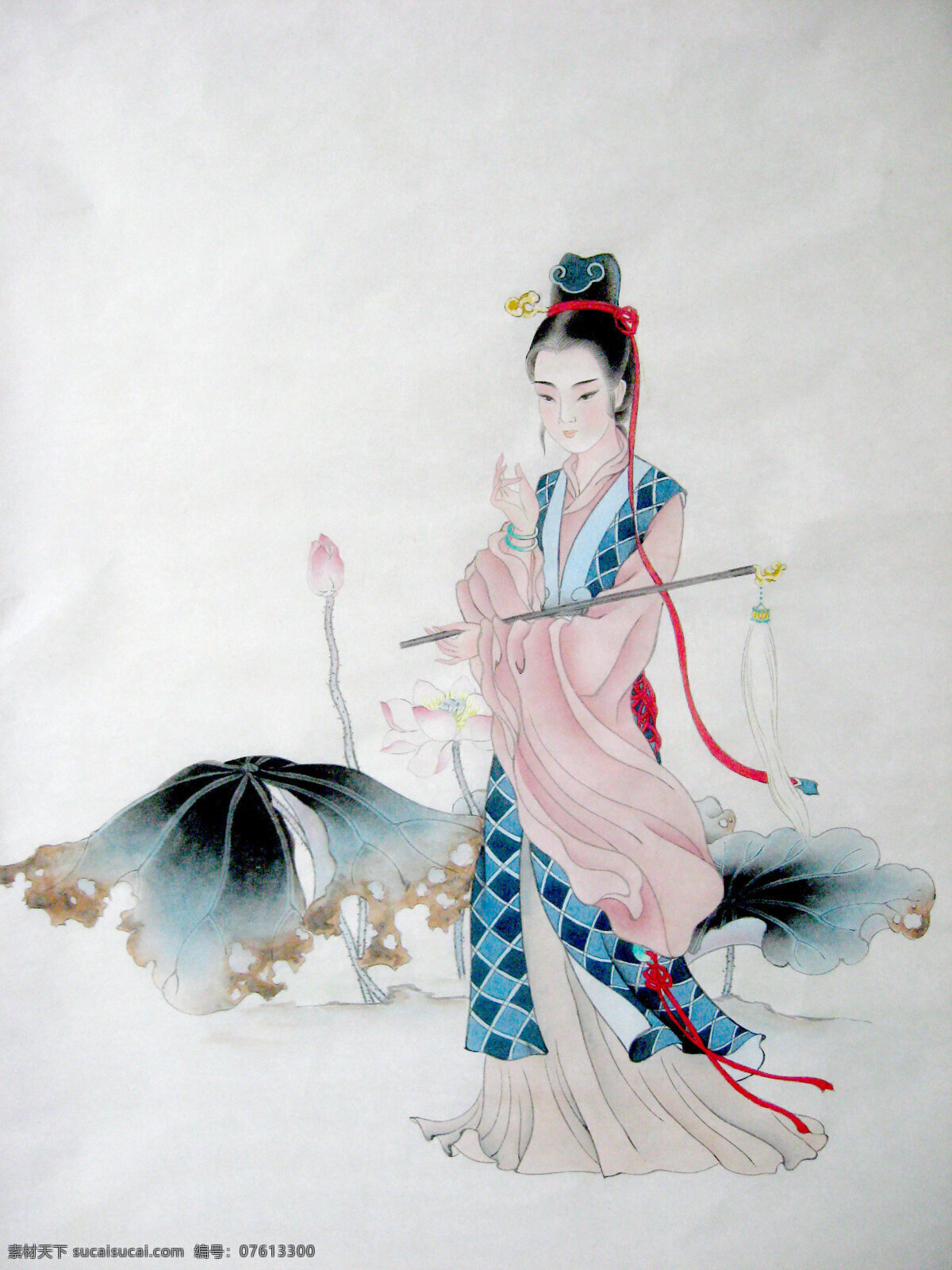 妙玉 红楼梦 金陵十二钗 绘画 古典 工笔 仕女 石头记 红楼梦中人 绘画书法 文化艺术