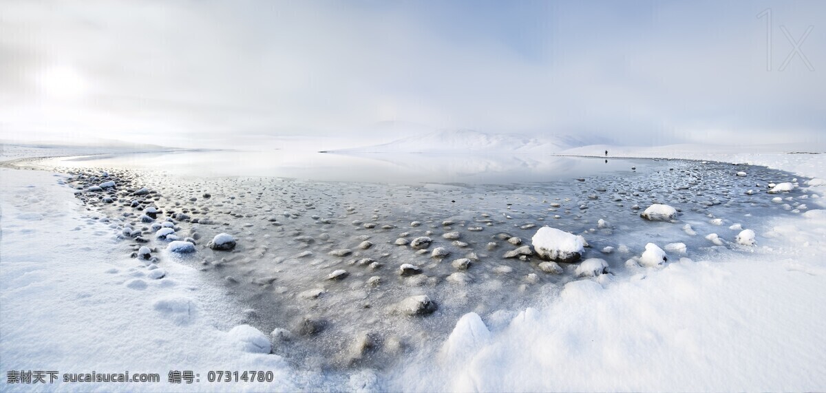 简约 阳光 冰海 背景 大气 风景 淘宝 海报 banner