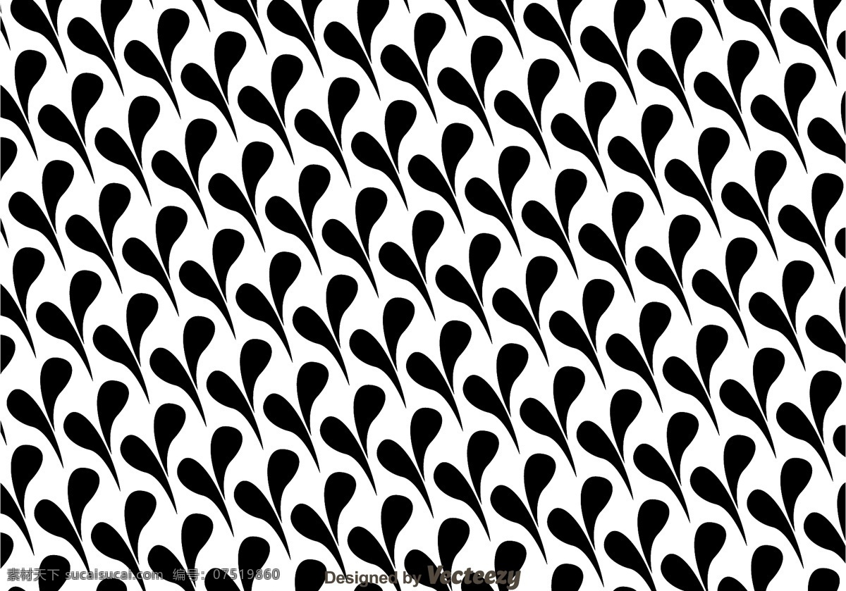 黑白无缝图案 无缝 图案 黑色 白色 背景 形状 曲线 重复 纹理 织物 墙 壁纸 装饰 抽象