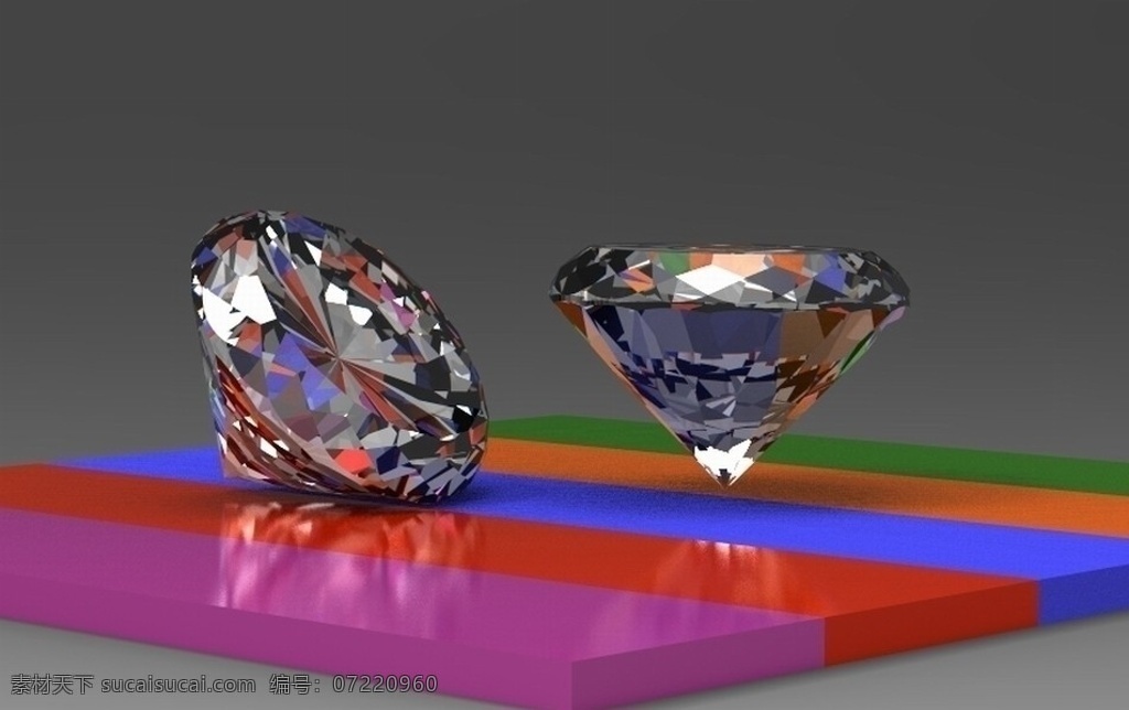 钻石 3d 模型 其他模型 3d设计模型 源文件 3ds