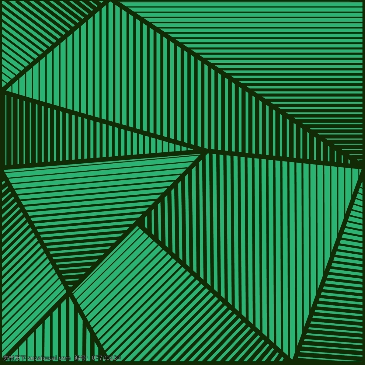 几何图形 拼接 高清 矢量图 绿色
