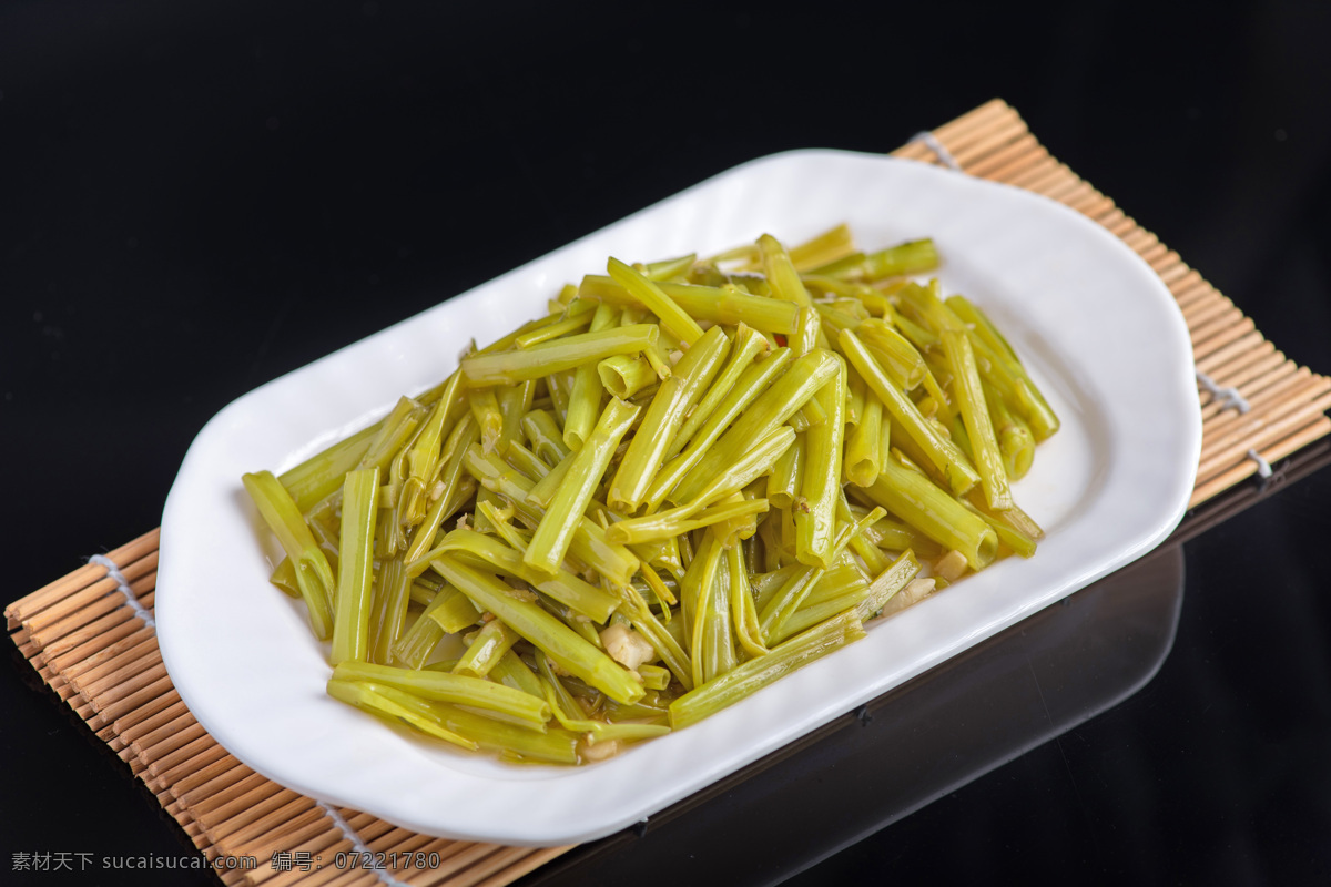 酸炒空心菜梗 空心菜 菜梗 空心菜梗 炒菜梗 炒空心菜 餐饮美食 传统美食