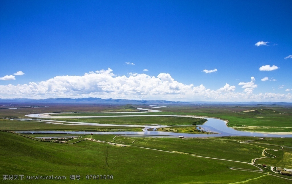 黄河 九曲 湾 甘南 九曲第一湾 风光 蜿蜒 全景 自然景观 自然风景