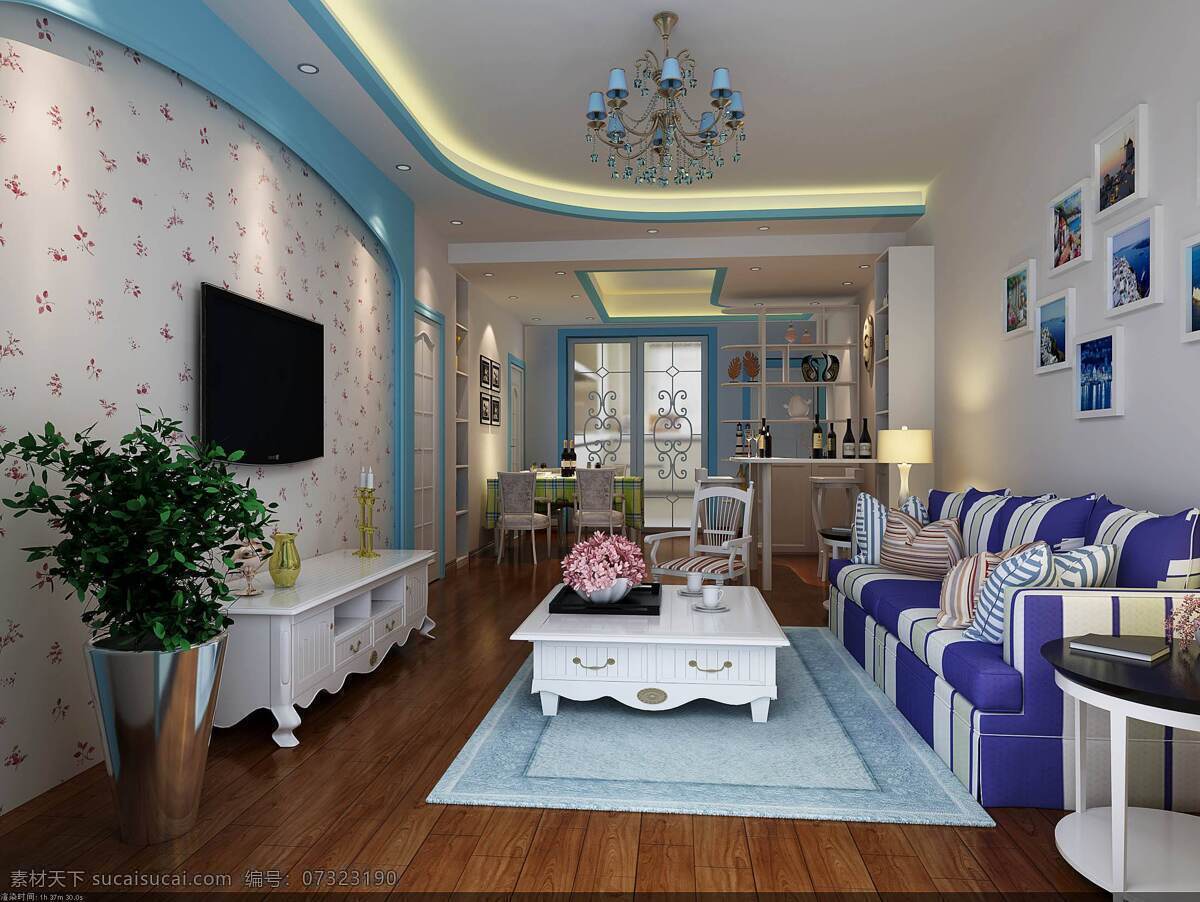 室内设计 客厅 效果图 客厅效果图 沙发 电视柜 床 卧室设计 环境设计