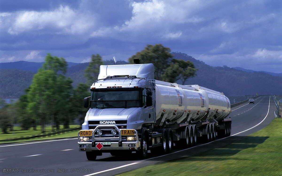斯堪尼亚 大型 卡车 重型卡车 柴油发动机 大马力 高吨位 低噪声 平稳舒适 货运卡车之一 现代交通工具 现代科技 交通工具