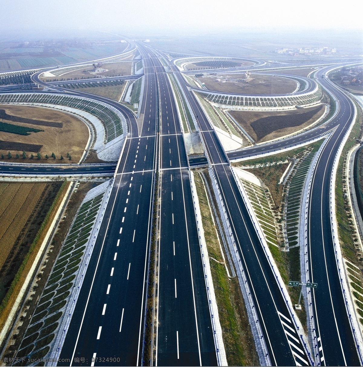 城市道路 道路 交通 高速 城市建设 现代科技 工业生产
