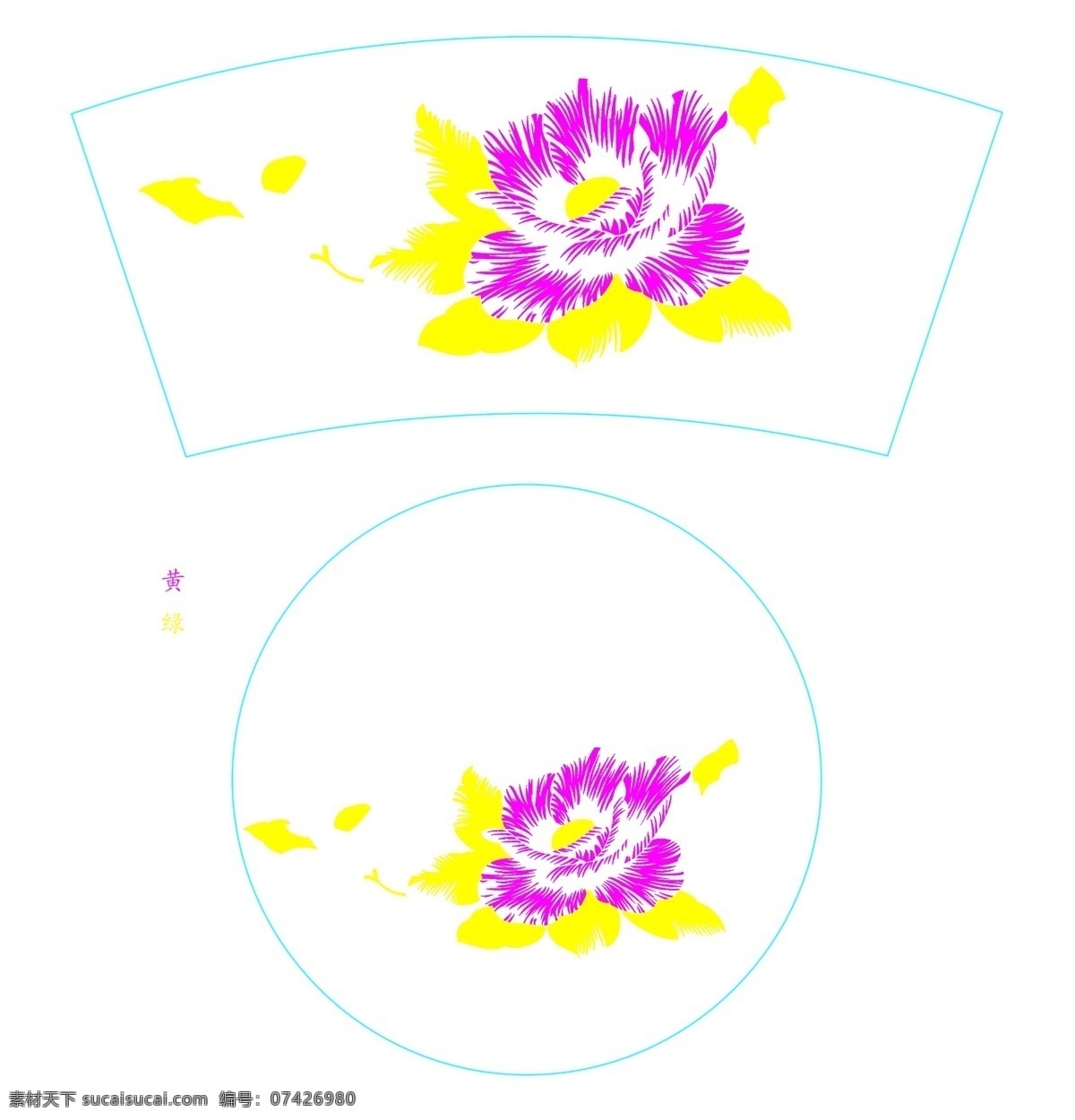 日用陶瓷 杯蝶 中东花面 手绘花 花面设计 花纸设计 分层 源文件