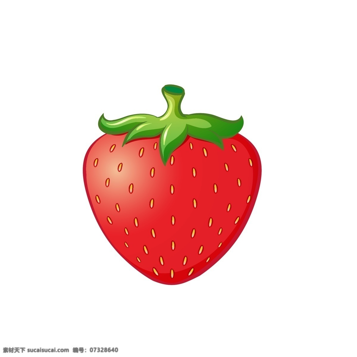 水果 草莓 矢量 元素 卡通