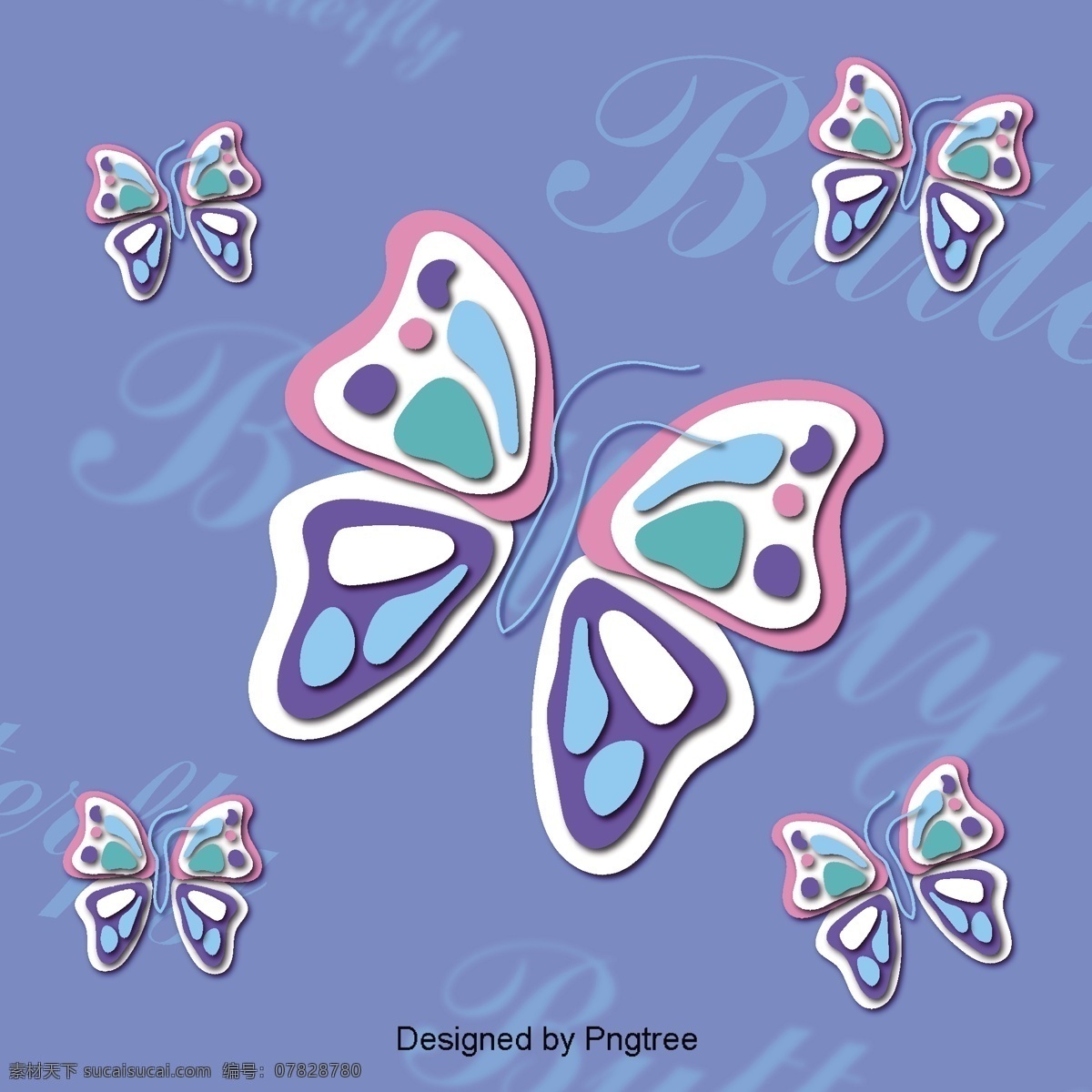 美丽 的卡 通 可爱 手绘 彩色 蝴蝶 翅膀 漂亮 卡通 平面 颜色 幻想 装饰 飞行