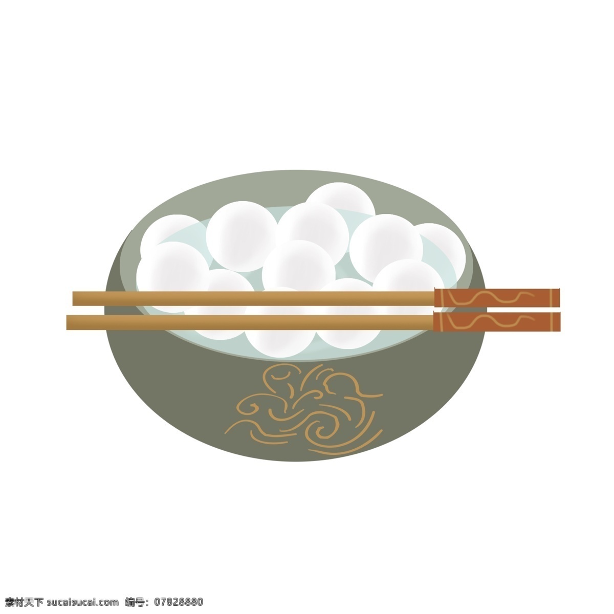 手绘 汤圆 彩色 卡通 免抠 透明底 无背景 原创 平面设计 装饰设计 插画 装饰 小清新 通用