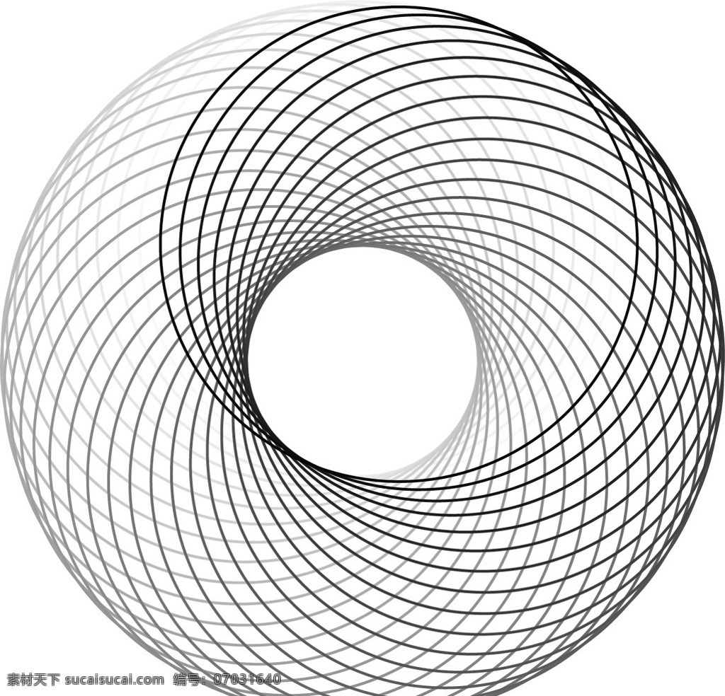 矢量螺旋线条 矢量 线条 螺旋 线稿 视觉 矢量图 标志图标 公共标识标志