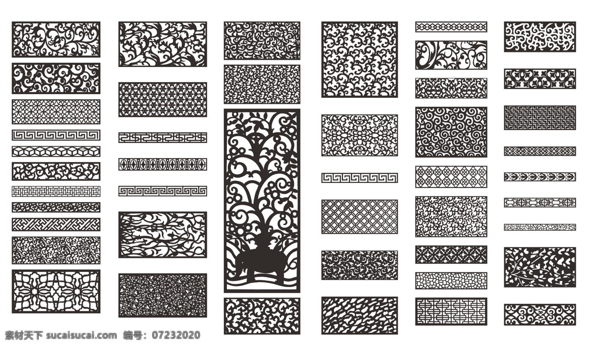 窗格 矢量图 花窗 剪纸图案 欧式 矢量花纹 底纹边框 花边花纹