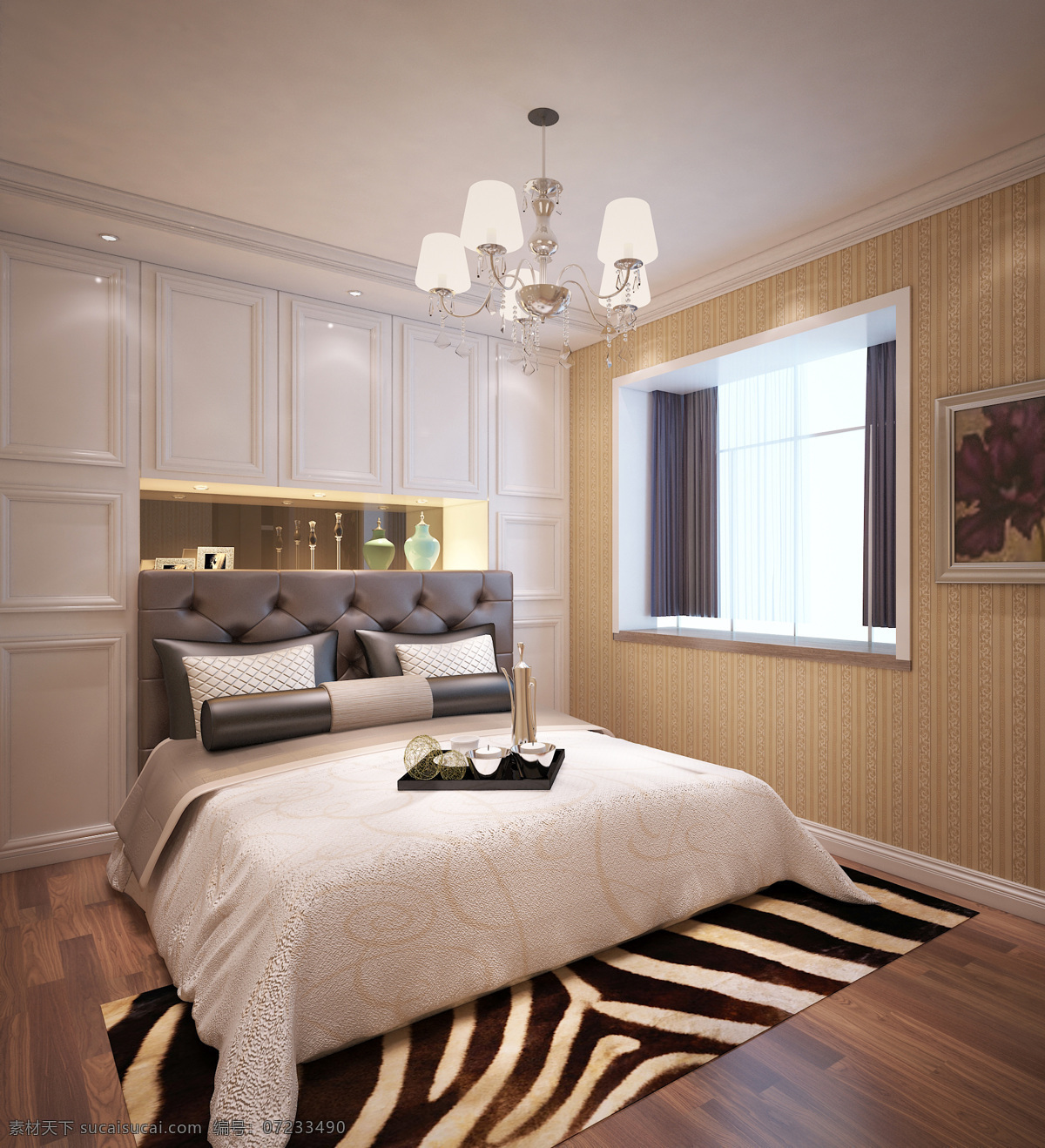 新 古典 卧室 设计图 新古典 模型 3dmax 家装 客厅 衣柜 背景 镶嵌 灰色