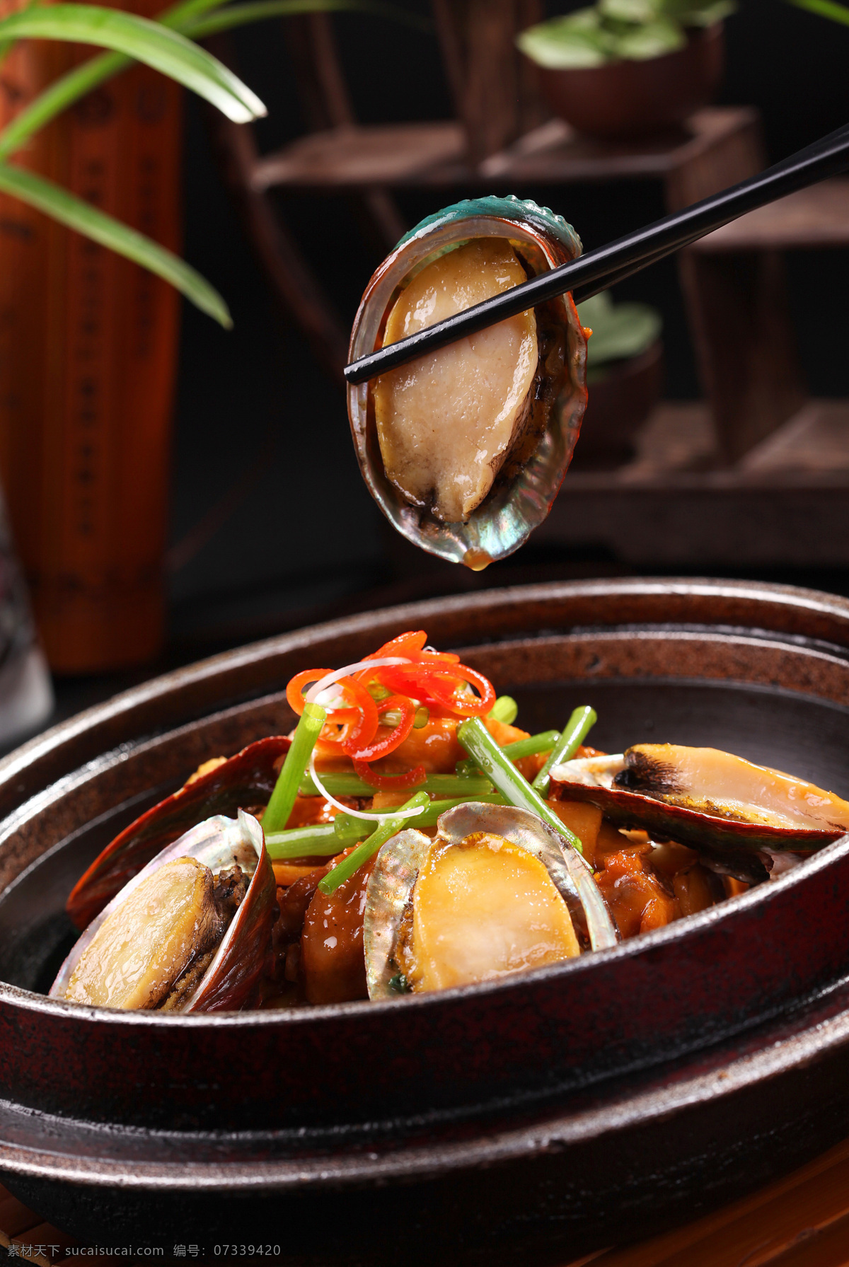 鲍鱼焗鸡 生焗鲍鱼鸡 鲍鱼 海鲜类 招牌菜 特色菜 高档菜 粤菜 菜谱高清图片 餐饮美食 传统美食