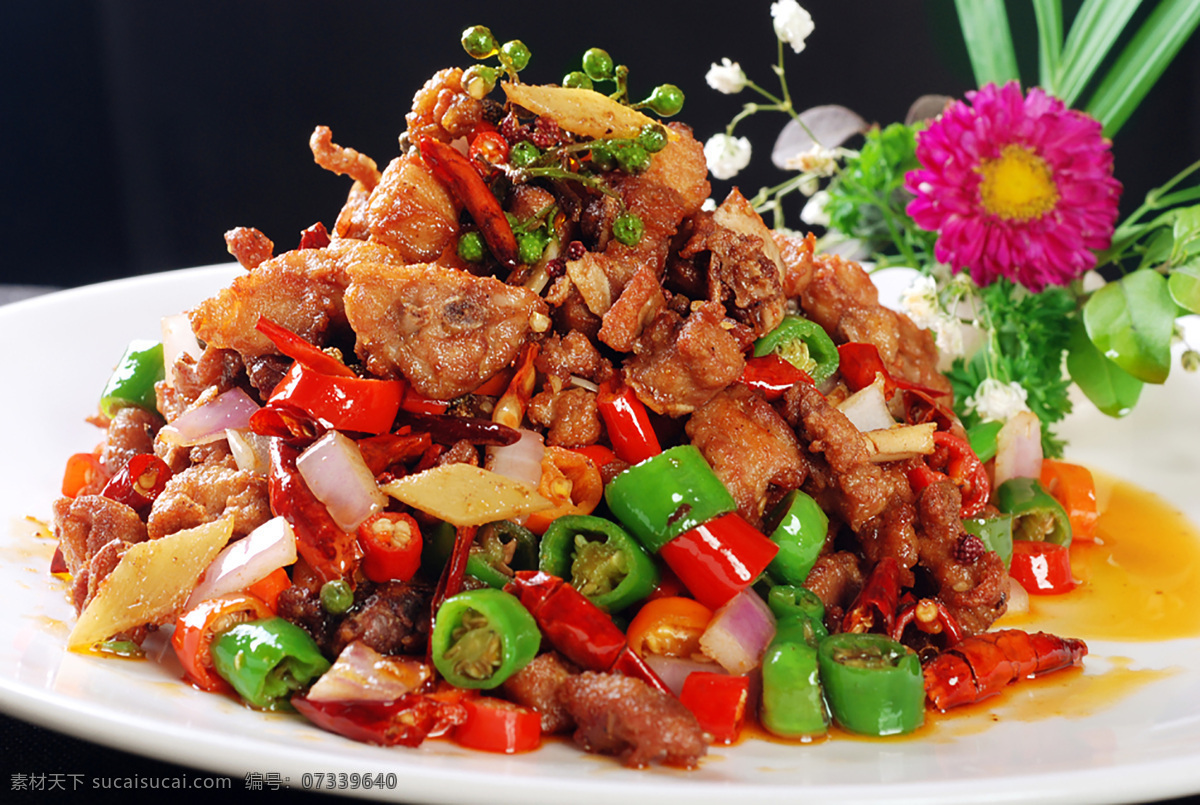 香辣鸡块 香辣 鸡块 特色鸡肉 鸡肉 餐饮图 餐饮美食