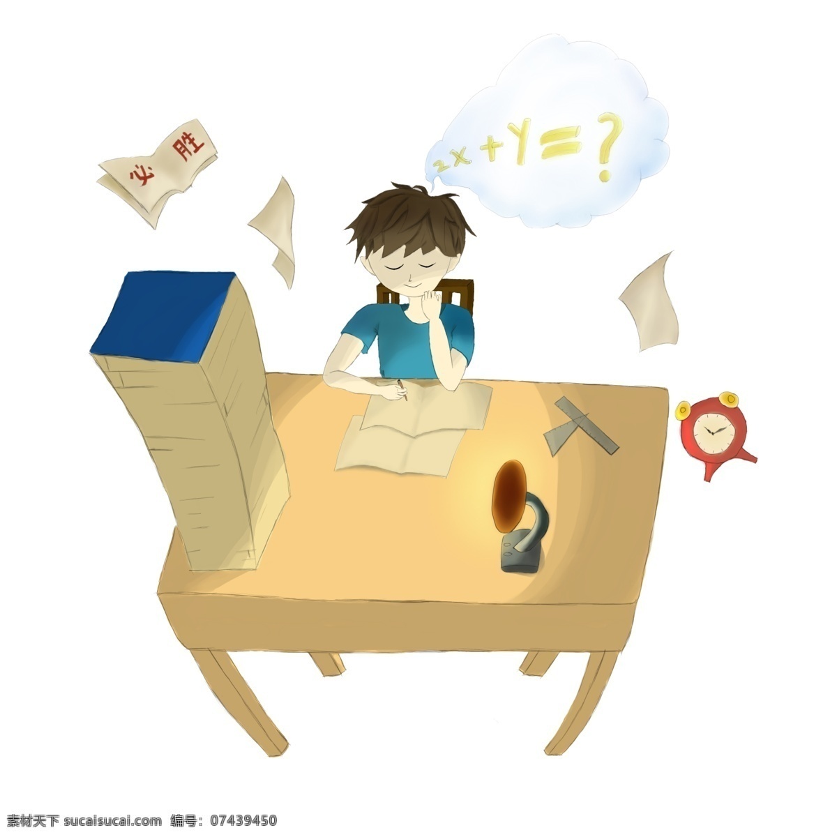 高考 校园 温书 熬夜 冲刺 必胜 加油 学生 做题 试卷 倒计时 大学 课本 效率 优生 重点大学 热血 高中毕业