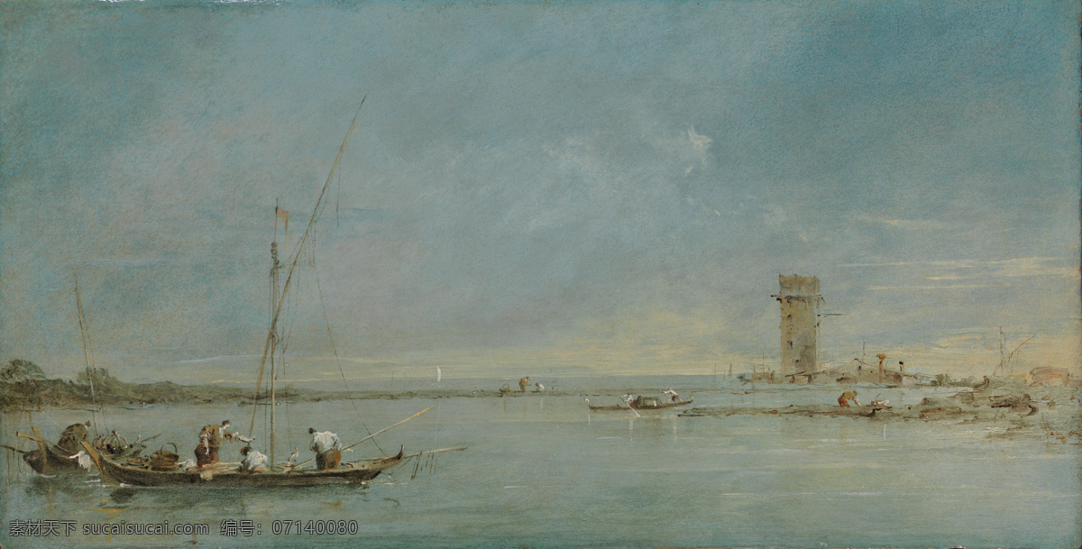 malghera 大师 画家 古典 画 建筑 景物 装饰画 油画 tower with lagoon venetian the of view guardi francesco 人物 高清 西方 国外 现代 家居装饰素材