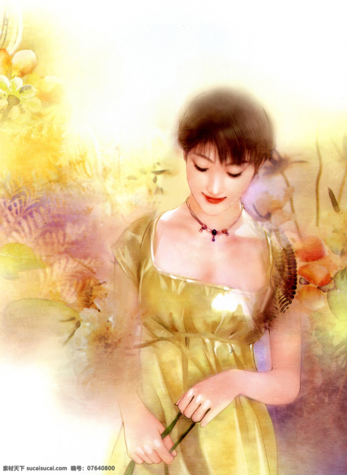 动漫 动漫动画 动漫人物 蝴蝶 花 画册 画集 美女 手绘 美女设计素材 美女模板下载 女人 中国 人物 其他画册封面