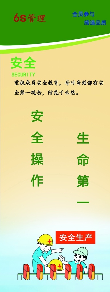 6s管理 安全 安全生产 车间 墙上 挂图 环境设计 其他设计