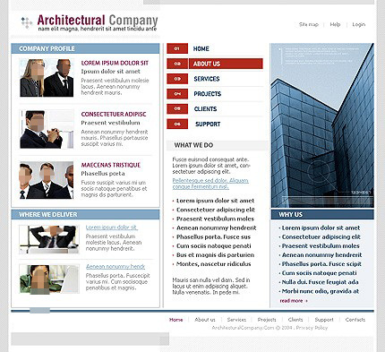 房产建筑 公司 网站 模板 商务网站 网站模板 网站设计 清爽网站 网页素材 网页模板