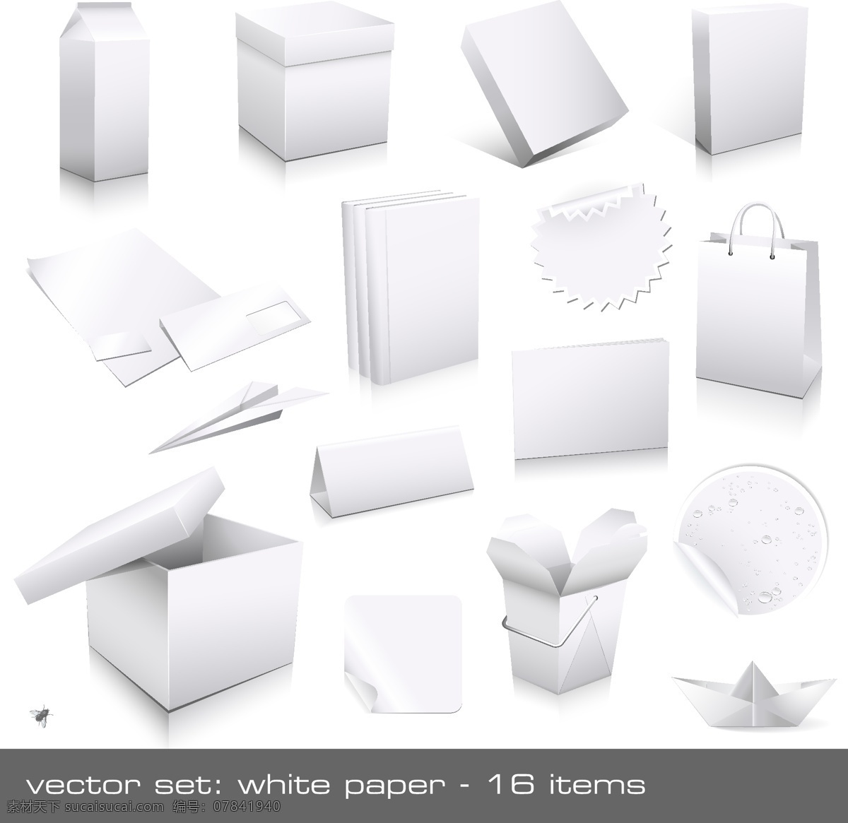 空白 纸盒 vi 元素 矢量 纸箱 牛奶盒 箱子 软件包装 信纸 信封 书本 台历 纸船 纸张 卷角 齿状圆形 手挽袋 文件夹 手提袋 纸袋 vi元素 矢量素材 包装设计