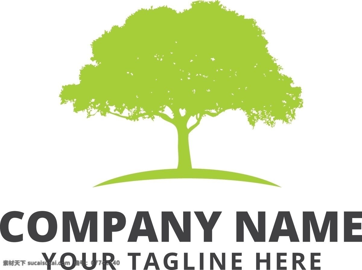 生态 树 标志 模板 商业 自然 企业 有机 公司 品牌 符号 身份 树剪影 商业标志 公司标志 树的标志 标志模板 自然标志