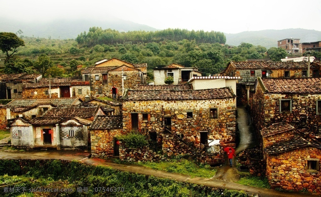 樟脚掠影 樟脚村 惠安樟脚 老房子 下雨后 建筑景观 自然景观