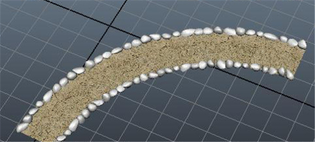 鹅 软 石 路面 游戏 模型 路面游戏模块 弯路游戏装饰 网游 3d模型素材 游戏cg模型