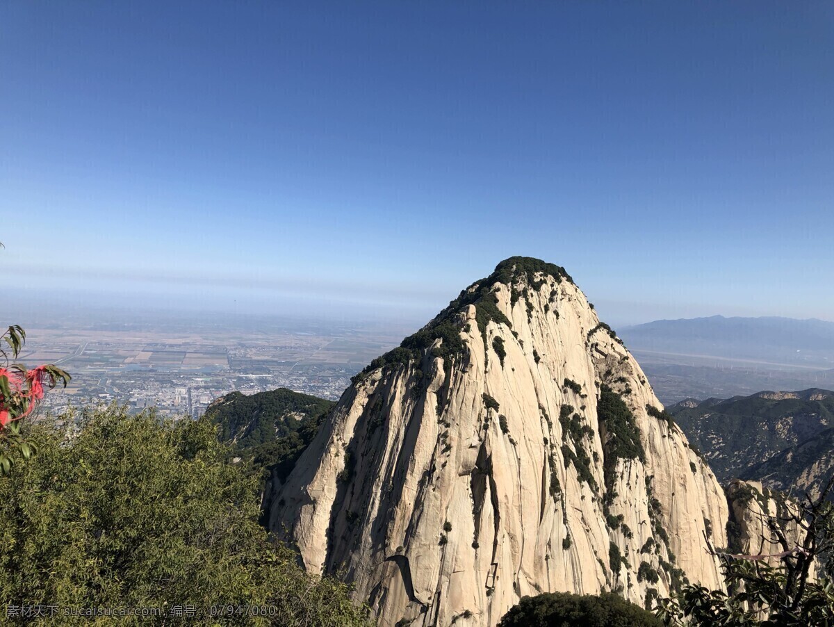 华山 风景 西安 天空 景点 山 旅游摄影 国内旅游