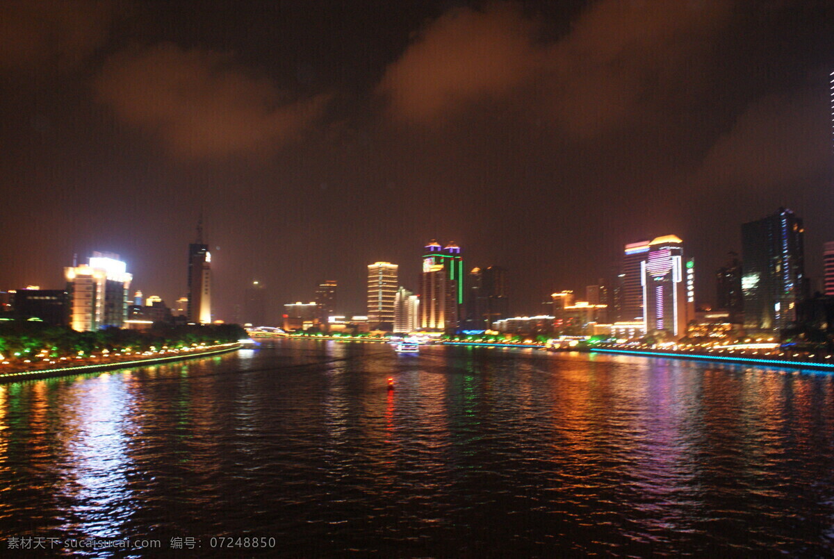 广州 珠江 夜景 城市 风景 生活 旅游餐饮