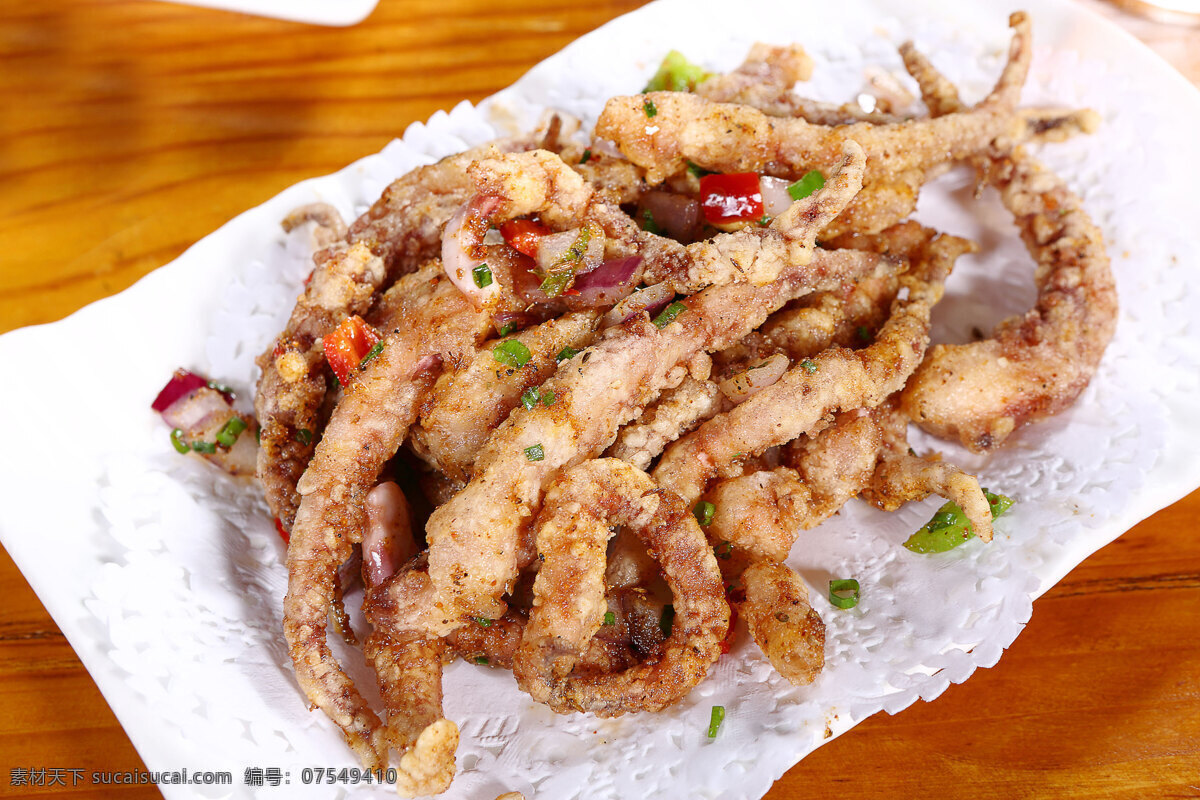 椒盐鱿鱼 美味 特色 诱人 海鲜 椒盐 鱿鱼 餐饮美食 传统美食