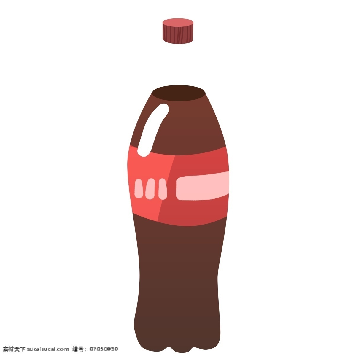 手绘 可乐 饮料 元素 卡通 简约 饮品 瓶装饮料 垃圾食品