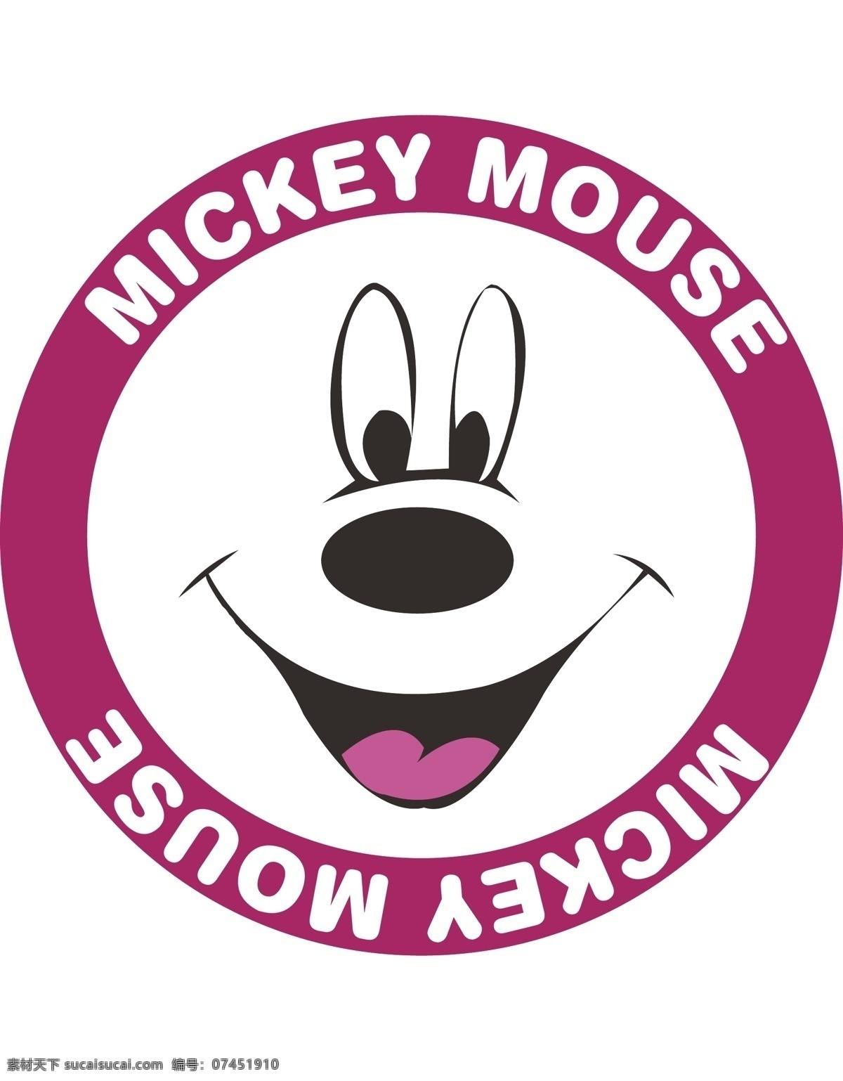 米奇老鼠 笑脸 可爱卡通 圆形 mickey mouse 影视娱乐 文化艺术
